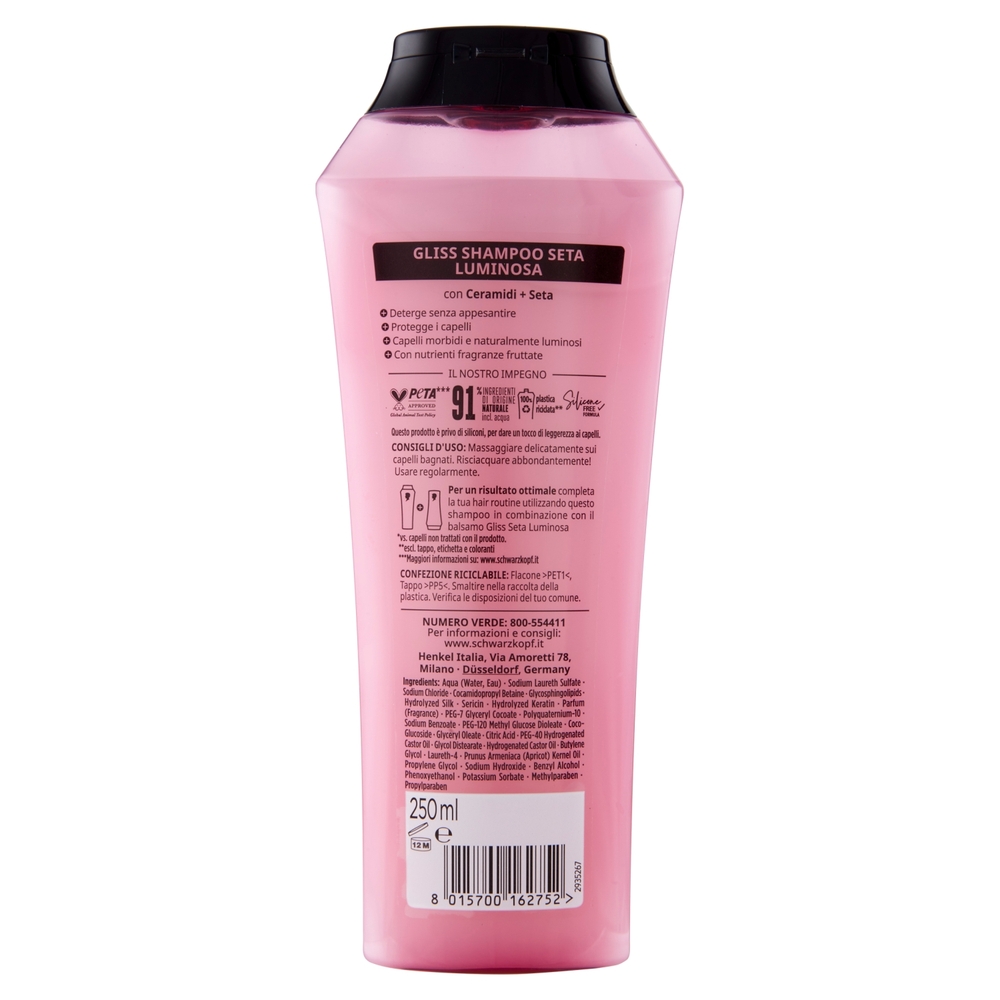 Gliss Seta Luminosa Shampoo Illuminante 250 ml